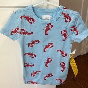 Crewcuts by J Crew lobster pajama set (shirt and shorts)